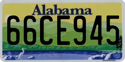 AL license plate 66CE945