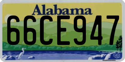 AL license plate 66CE947
