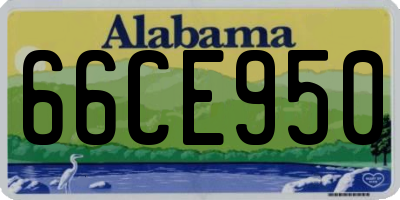 AL license plate 66CE950