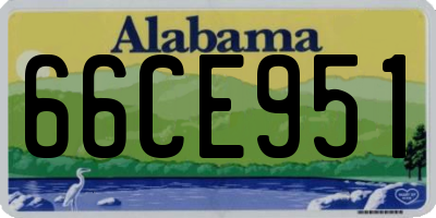 AL license plate 66CE951