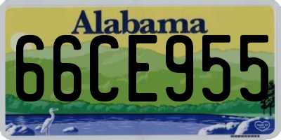 AL license plate 66CE955