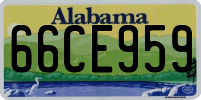 AL license plate 66CE959
