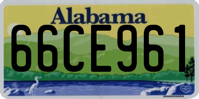 AL license plate 66CE961