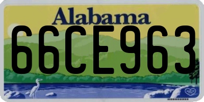 AL license plate 66CE963