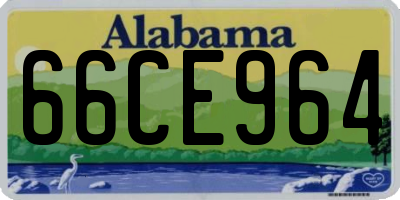 AL license plate 66CE964
