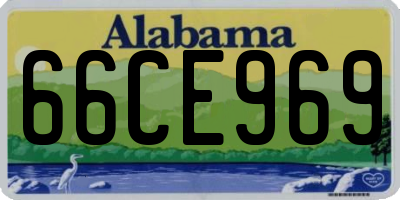 AL license plate 66CE969