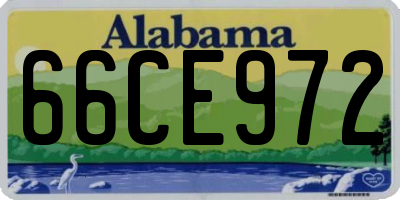 AL license plate 66CE972