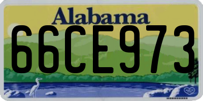 AL license plate 66CE973