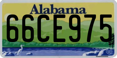 AL license plate 66CE975