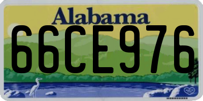 AL license plate 66CE976