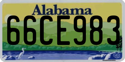 AL license plate 66CE983