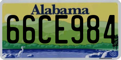 AL license plate 66CE984
