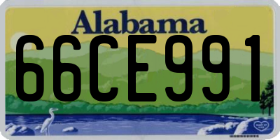 AL license plate 66CE991