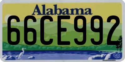 AL license plate 66CE992