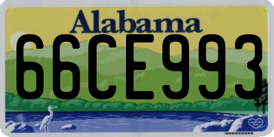 AL license plate 66CE993