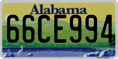 AL license plate 66CE994