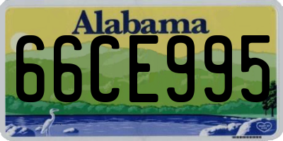 AL license plate 66CE995