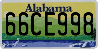 AL license plate 66CE998