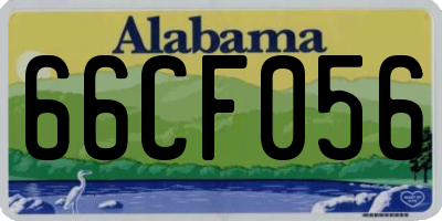 AL license plate 66CF056