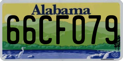 AL license plate 66CF079