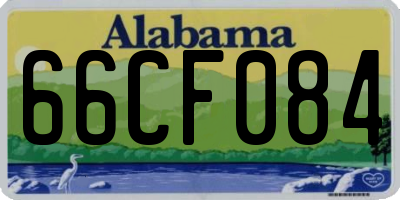 AL license plate 66CF084