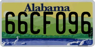 AL license plate 66CF096