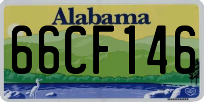 AL license plate 66CF146