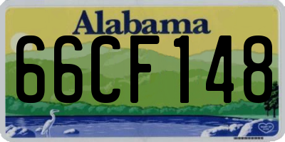AL license plate 66CF148