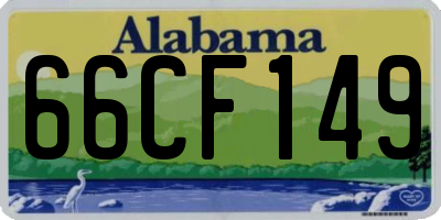 AL license plate 66CF149