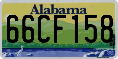 AL license plate 66CF158