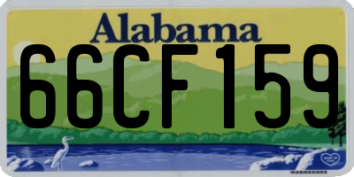 AL license plate 66CF159