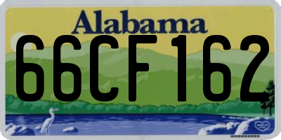 AL license plate 66CF162