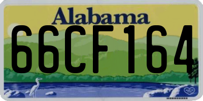 AL license plate 66CF164