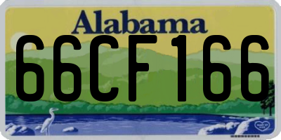 AL license plate 66CF166