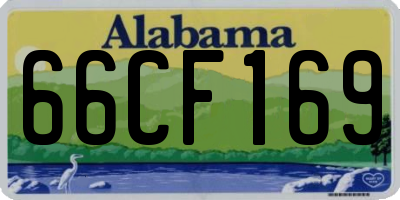 AL license plate 66CF169