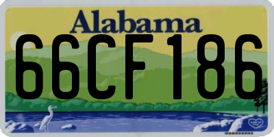 AL license plate 66CF186