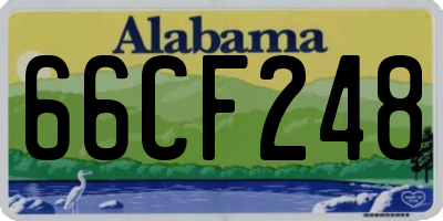 AL license plate 66CF248