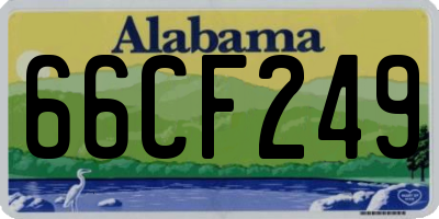 AL license plate 66CF249