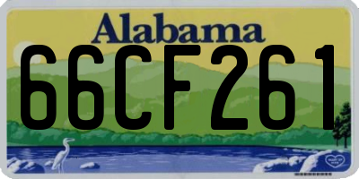 AL license plate 66CF261