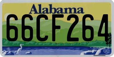 AL license plate 66CF264