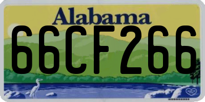 AL license plate 66CF266