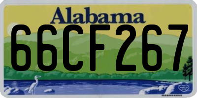 AL license plate 66CF267