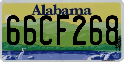 AL license plate 66CF268