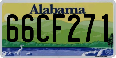 AL license plate 66CF271