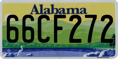 AL license plate 66CF272