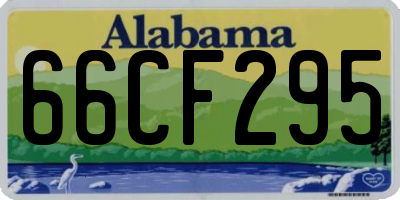 AL license plate 66CF295