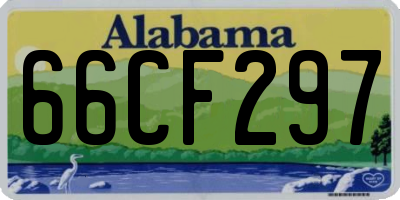AL license plate 66CF297
