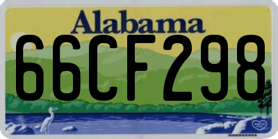 AL license plate 66CF298