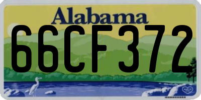 AL license plate 66CF372