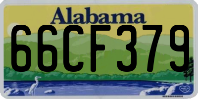 AL license plate 66CF379